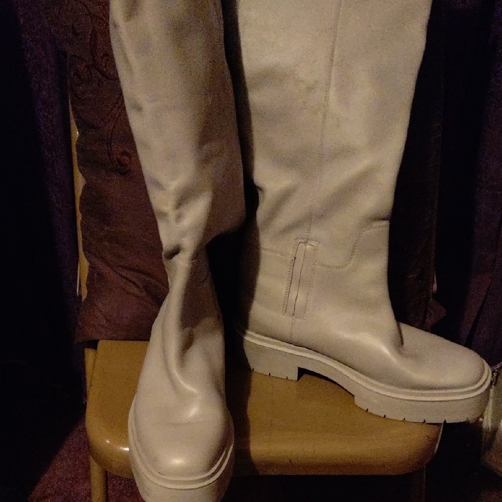 Grey Sam Edelman Knee-High Boots